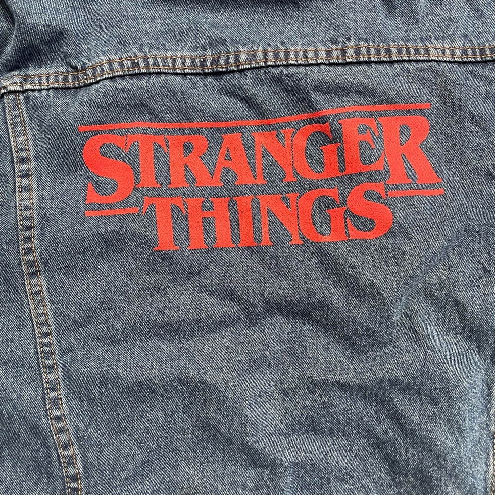 Port Authority stranger things graphic Jean jacket
